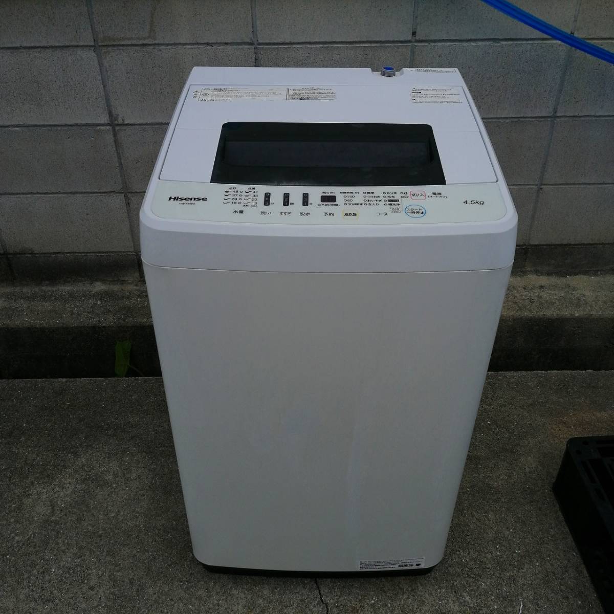 豊富な定番 ヤフオク! Hisense 全自動洗濯機 4.5kg - ◯G6878