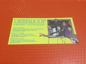  Deere -f2009 год . день .. рекламная листовка 1 листов * быстрое решение DEERHOOF JAPAN TOUR 2009