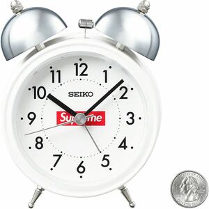 即決 国内正規新品 Supreme Seiko Alarm Clock White シュプリーム セイコー アラーム クロック 目覚まし 時計