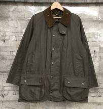 95年製 BARBOUR バブアー バーブァー MOORLAND ムーアランド オイルドジャケット イギリス製 C42/107CM ブラウン系 店舗受取可_画像1