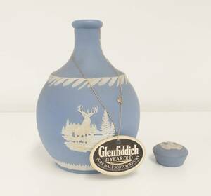 ジャンク WEDGWOOD ウェッジウッド ジャスパー 陶器ボトル グレンフェディック 21年 空瓶
