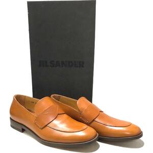 Jil sander leather loafer ジルサンダー レザーローファー 5.5 brown 店舗受取可