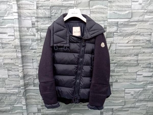 MONCLER／モンクレール／LAURINE wool cloth and nylon jacket／B2-09346362-85-53227／ダウンジャケット／ネイビー／モンクレールジャパン