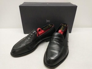 SCOTCH GRAIN HIROKAWA 1231 Loafer монета Loafer U chip кожа женский 24.5cm 3E черный сделано в Японии коробка обувные колодки есть 