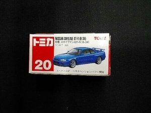 トミカ No.20 日産 スカイラインGT-R(R-34) 赤箱 ロゴ赤字 中国製