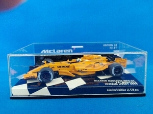 MINICHAMPS 1/43scale McLaren Mercedes MP4/20 Test Car 2006 J.P.Montoya