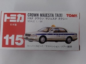 トミカ No.115 トヨタ クラウン マジェスタ タクシー 赤箱 ロゴ赤字 日本製