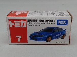 ★トミカ No.7 スバル インプレッサ WRX STI 4door グループR4仕様 赤箱 ロゴ白字 ベトナム製