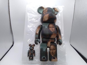 美品 【箱付き】BE@RBRICK MONA LISA OVERDRIVE Zerotaro LOUVRE 100%&400% ベアブリック モナリザ ※抽選販売品 定価¥16500 2022.4発売