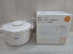 未使用品 COOK-ZEN ワック膳 電子レンジ専用 おてがる調理器具 1.7リットル ホワイト