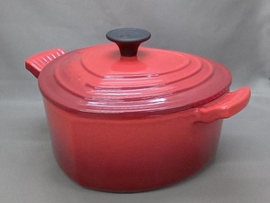 LE CREUSET ル・クルーゼ COCOTTE DAMOUR ココットダムール チェリーレッド 鋳物ホーロー鍋 フランス製