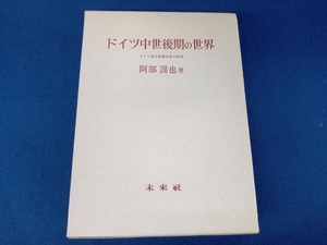 ジャンク ドイツ中世後期の世界 阿部謹也 ※ややラインマーカー引き有り