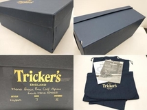 Tricker’s M4869 ドレスシューズ モンクストラップ Uチップ レザー メンズ 約25.5cm Size 7 ブラック イングランド製 箱 保存袋あり_画像9