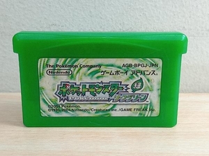 ② 【ワイヤレスアダプタなし】ポケットモンスター リーフグリーン(再販) GBA ゲームボーイアドバンスソフト