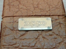 ZIPPO ライター レザー ブラウン ジッポ 箱無し 本体ユニット1999年 ケース年式不明_画像6