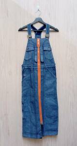 DIESEL/ diesel / One-piece / suspenders Zip up Denim One-piece / blue /XXS size 