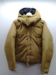 Mt RAINIER DESIGN mount re-nia design down jacket size inscription XS mustard color 60/40 down 90% men's winter thing 