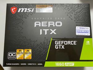 【1円〜】GeForce GTX 1660 SUPER AERO ITX OC 動作確認済　中古　管理No.12