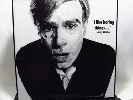 [Neu Nr. 505] Pop Art Panel Andy Warhol Maler, Kunstwerk, Malerei, Porträt