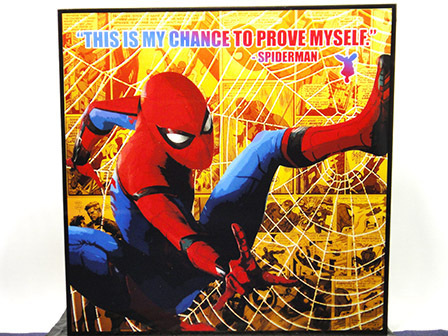 [Nouveau n°148] Panneau Pop Art Spider-Man Marvel American Comics, Ouvrages d'art, Peinture, Portraits