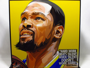 Art hand Auction [Nouveau n°572] Panel Pop Art Kevin Durant NBA, ouvrages d'art, peinture, portrait