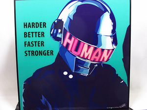 Art hand Auction [Новый № 513] Поп-арт-панель Daft Punk Томас Ван Гардер, произведение искусства, Рисование, Портреты