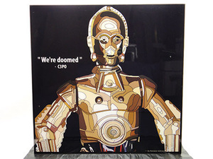 [ new goods No 424] pop art panel C3PO Star Wars 