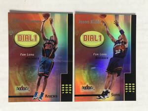 00-01 Fleer Mystique Dial1（JASON KIDD, ALLAN HOUSTON）インサート　2枚セット