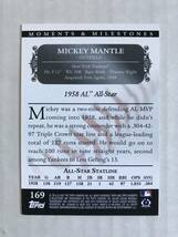 MICKEY MANTLE　2007 Topps Moments & Milestones　ブラックパラレル　21/29_画像2