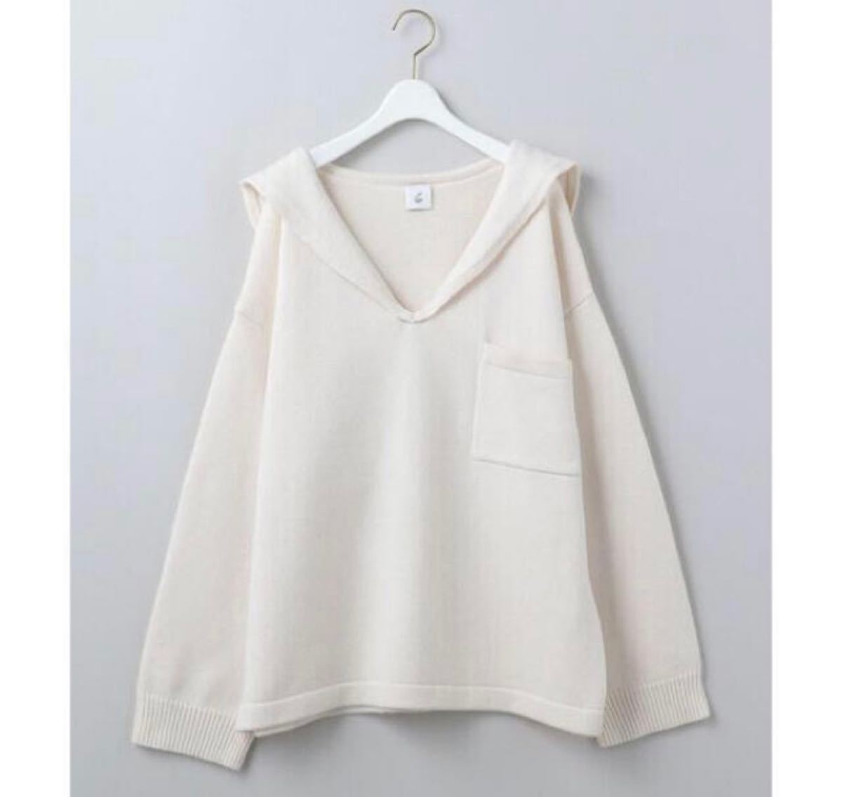 6 ROKU ロク HIGH ZIP SAILOR KNIT ハイジップセーラーニット ネイビー