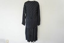 【即決】tricot COMME des GARCONS トリココムデギャルソン レディース セットアップ 長袖ブラウス スカート 水玉 ドット 黒/白【770079】_画像3