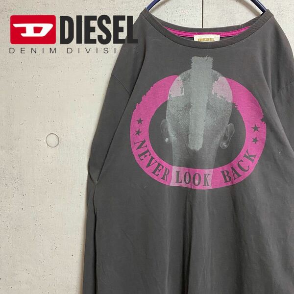 DIESEL/ディーゼル　プリントロンT 古着　ユニセックス　メンズS