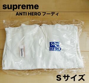 新品・未開封 supreme ANTIHERO Hooded Sweatshirt ホワイト パーカー Sサイズ