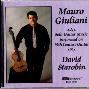 デイヴィッド・スタロビン/David Starobin「Mauro Giuliani Solo Guitar Music Performed On 19th Century Guitar」クラシックギター