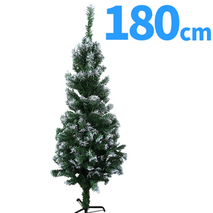 クリスマスツリー 180cm スリム 雪化粧付き ヌードツリー 組立簡単　
