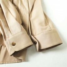 新品 ETHOSENS エトセンス 20SS 日本製 BUTTON UP SLEEVE SHIRT ボタンアップスリーブシャツ E120-202 2 PINK BEIGE 長袖 トップス g7661_画像6