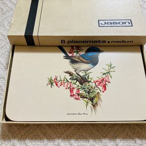 Jason placemats★Australian Birdsシリーズ★6枚セット!ビンテージ美品!