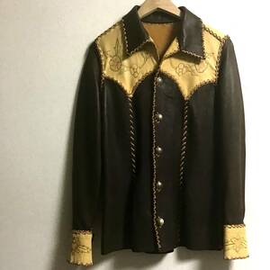  dead stock 90s ROBERT WARNER Leather Jacket Dias gold / North Beach Allman Brothers Jimi Hendrick LEVIS 501 506 507 557 XX