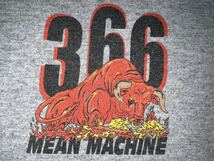 中古美品　made in USA 366 mean machine army training squadron shirt JERZEES製　Mサイズ　グレー_画像2