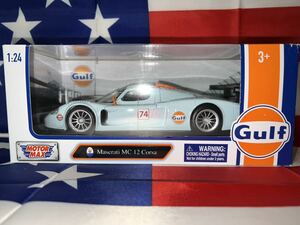 新品未開封　MOTORMAX1/24 マセラティ MC 12 Corsa GULF ガルフカラー