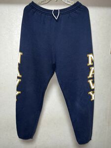  used made in USA US NAVY training sweat pants M.J. SOFFE made M size navy 