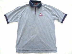 lecoq GOLFルコックゴルフ ジップポロシャツM