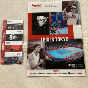 楽天オープンテニス クリアファイル A4 ズべレフ 錦織圭 国枝慎吾 スタンプラリーカード付き 未使用 送料無料 カスパールード