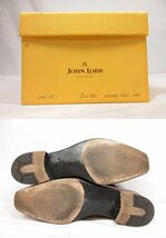 ■HH美品【ジョンロブ JOHN LOBB】VALE ベイル プサイドストラップシューズ 靴 (メンズ) size6.5D8000 チェスナットミスティ ★8MZA1334★_画像4