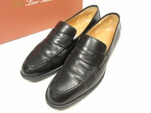 ■HH超美品【ロロピアーナ Loro Piana】 コインローファー スリッポン パンプス シューズ 靴 (レディース) size36 ブラック 黒 ★8LZ3841