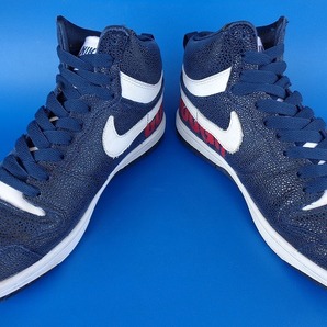 11672■美品 15年製 NIKE COURT FORCE SP FRAGMENT GOODENOUGH ナイキ コートフォース フラグメント グッドイナフ 紺 26.5 814913-414の画像4