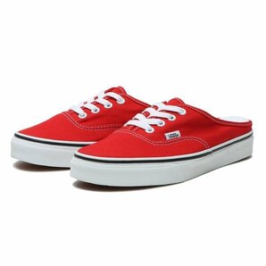 ヴァンズ 23.5cm オーセンティック ミュール レッド VANS AUTHENTIC MULE 赤 バンズ レディース スニーカー スリッポンの画像1