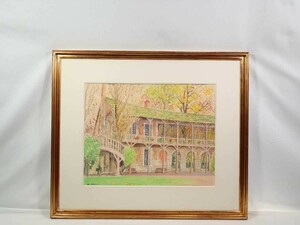 Art hand Auction Authentic work Masakichi Aoyama Watercolor Versailles Trianon Official's Garden Size 54cm x 42cm Born in Hyogo Prefecture Nikikai Doujin Studied under Jutaro Kuroda Inside the Palace, Queen's House 5882, painting, watercolor, Nature, Landscape painting