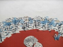 真作 岸田劉生 1975年木版画「菊慈童麗子」画寸 45×34cm 東京都出身 黒田清輝に師事 自己の芸術を追求 愛娘の麗子の愛くるしい顔立ち 4734_画像7