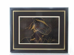 真作 マーティロ・マヌキアン シルクスクリーン「麗しのヴェールチュール」画寸 62×42cm 美の象徴 力強くロマンチックで官能性溢れる 4568